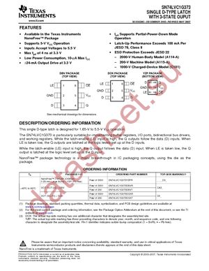 SN74LVC1G373DCKR datasheet  